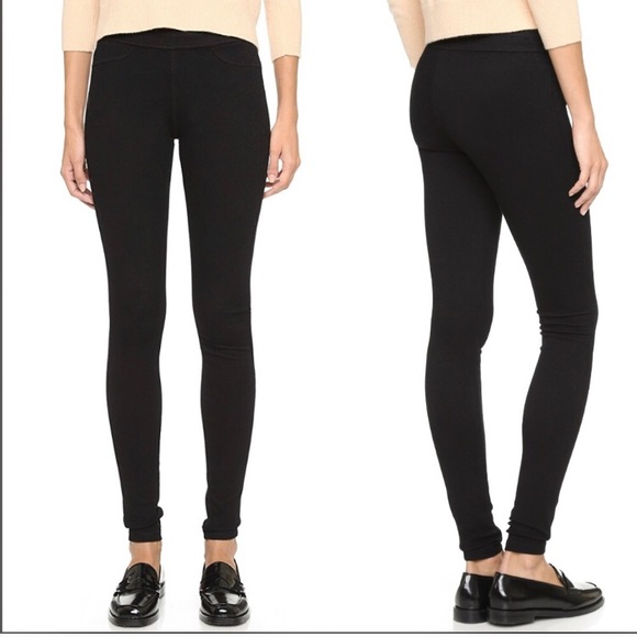 Ag Adriano Goldschmied Pants - AG Black Pull On Knit Luxe Denim Leggings
